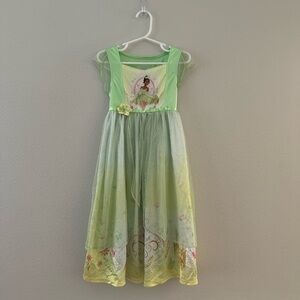 Disney Princess Tiana The Princess and the Frog girls nightgown size 4/5 XS